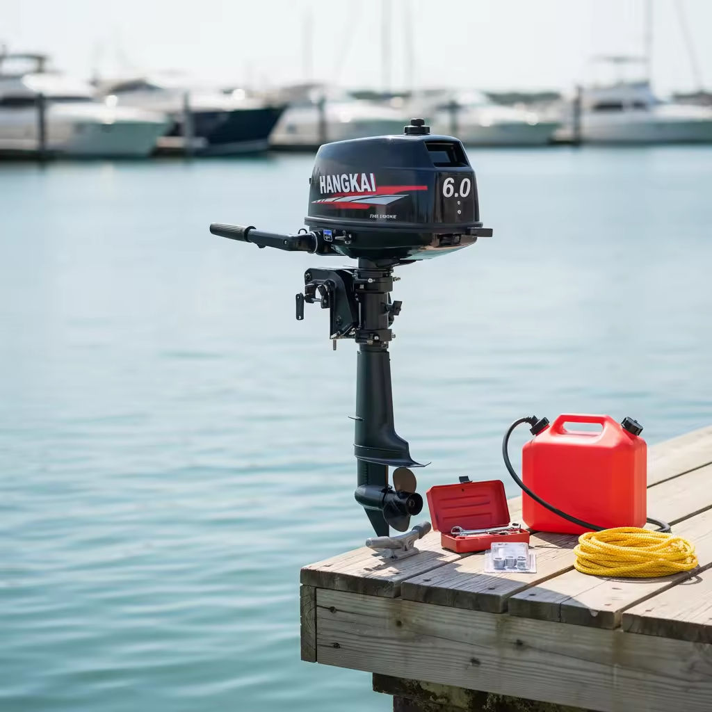 Fishing Boat Outboard Motor - 卸売 HANGKAI 6馬力 2ストローク 102CC 船外機