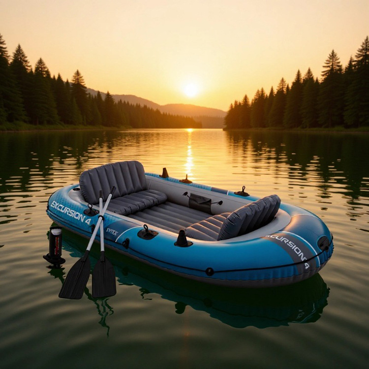 オリジナルで本物の4～5人乗りインフレータブルボート、ゴム製 - Fishing Boat Inflatable のレビューと価格