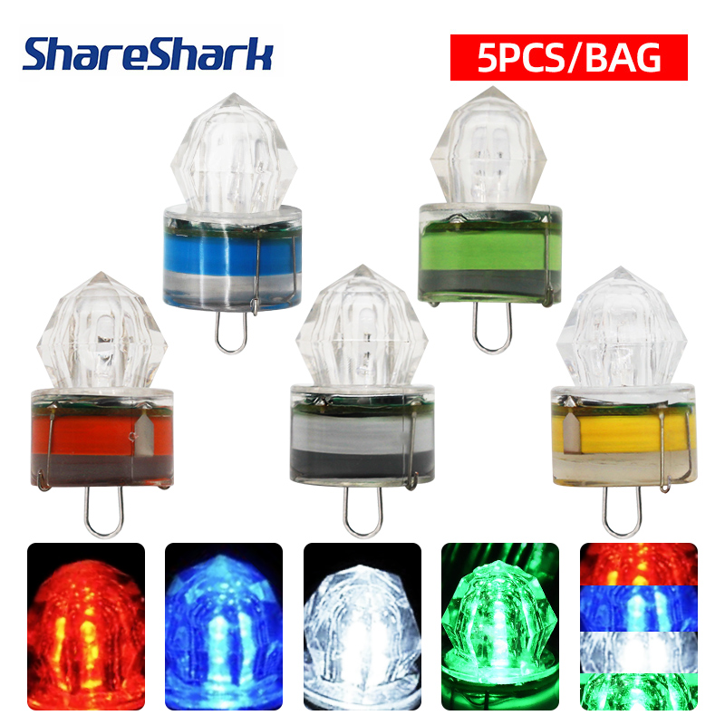 ShareShark 5 個 LED 釣りランプ水中ダイヤモ - Fishing Boat Navigation Light のレビューと価格
