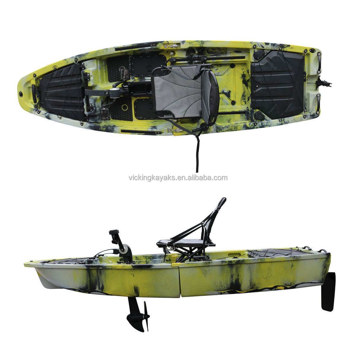 14フィート モジュラープロペラペダル駆動 二人乗り ダブル - Fishing Boat Seat のレビューと価格