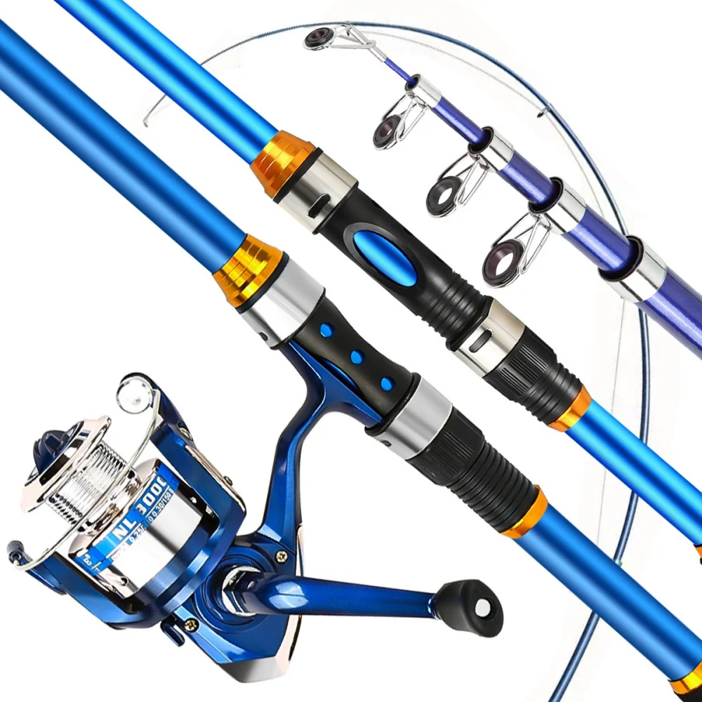 2.1-3.6M 伸縮式ガラス繊維釣竿セット リール & ア - Fishing Boat Fiberglass のレビューと価格
